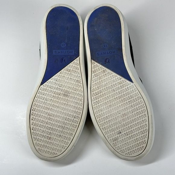 Rothy's Women's The Original Slip On Sneaker Solid Black Textile Shoe Size 7.5 - Picture 11 of 16